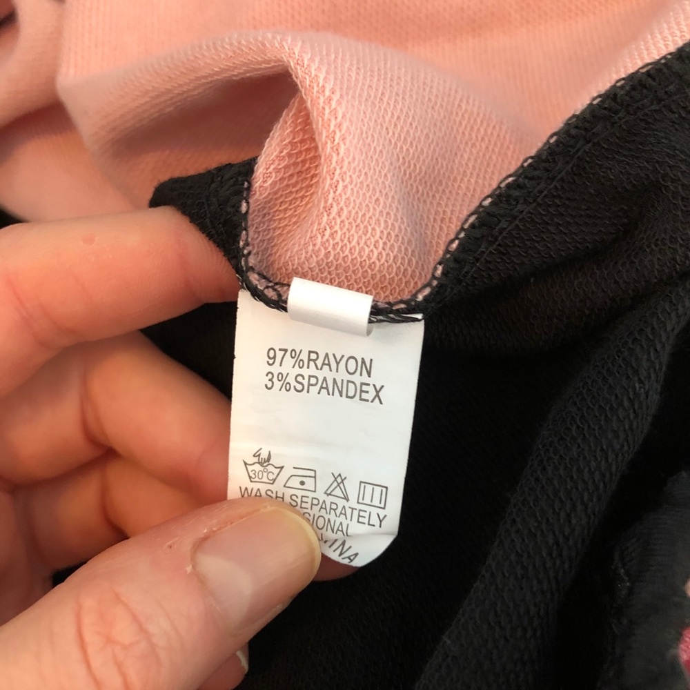 Pink Stripe Block Long Sleeve Bottom Drawstring - Picture 8 of 8